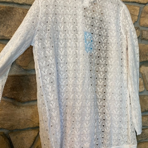 Islefield Women’s White Lightweight Cotton Cardigan New Outerwear size medium - Picture 11 of 12